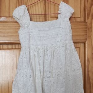 Ralph Lauren White Eyelet Kids Dress